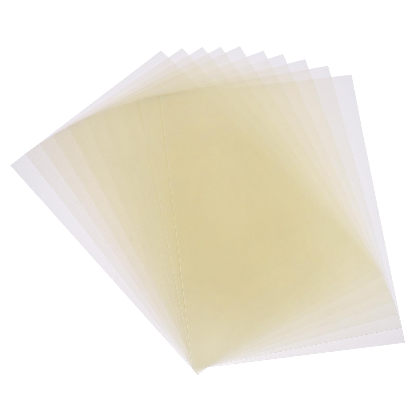 sourcing map 10 Pcs Shrink Plastic Sheets, 8x12 Inch Shrink Films Paper Heat Shrink Art Paper for Making Earrings, Necklace, Keychains DIY Crafts Project, Gold — image 1