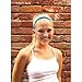 Sweaty Bands Womens Girls Headband - Non-Slip Velvet-Lined Fitness Sparkle Hairband - Viva Diva Turquoise 1-Inch