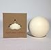 ILY Nature's Light Natural & Unscented White Soy Pillar Ball Candle 65 Hour Burn Time 4 Inch 1.2 lb. Grown and Made in The USA