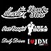 iJDMTOY JDM illmotion Low & Slow FourBangin Like A Boss Daily Driven Combo Deal Stickers Decals Set
