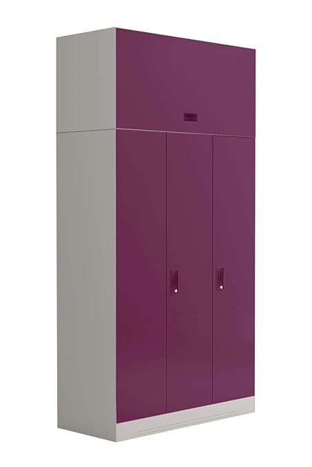 Godrej Interio Slimline 3 Door Steel Almirah With Locker And
