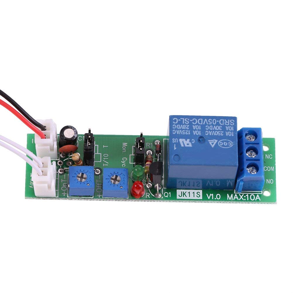 1 x DC 12 V/24 V adjustable cycle time delay switch module on/off timer timer module 6 optional types (DC5V 0-24 hours)