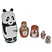BestPysanky Panda, Tiger, Leopard, Monkey, Eagle Wooden Nesting Dolls
