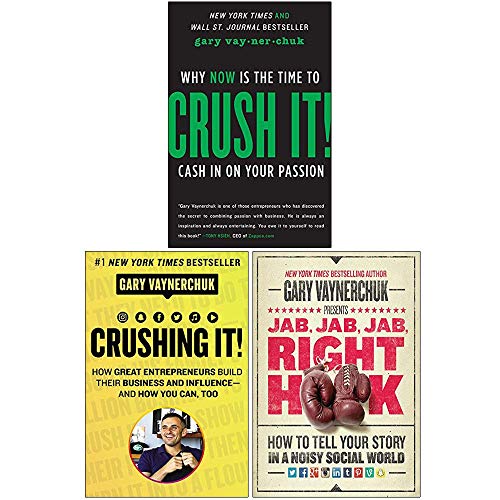 Gary Vaynerchuk Collection 3 Books Set (Crush It, Crushing It, [Hardcover] Jab Jab Jab Right Hook[Hardcover])