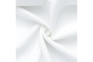 Barcelonetta | 100% Cotton Flannel Fabric | Super Soft | 180GSM, Medium Weight | Solid | Arts & Crafts | Quilting, Blanket, for Sewing (White, 2 Yards)