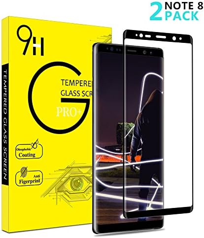 Galaxy Note 8 Screen Protector,Bigear [2-Pack][Case Friendly][Anti-Scratch][Anti-Bubble] 3D cured Premium Tempered Glass Screen Protector for Samsung Galaxy Note 8