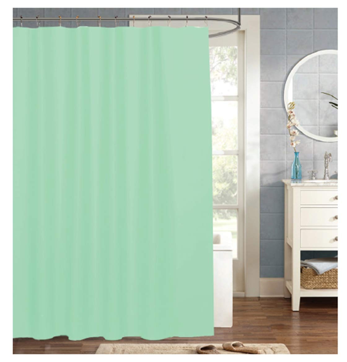 Deodap Bathroom Linen Pvc Shower Transparent Curtain In Coin 3d