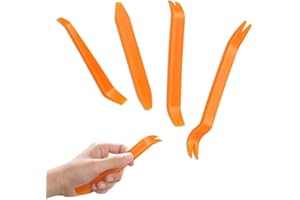 SYNTHORA 4PCS Auto Trim Removal Tool Kit, Pry Tools for Car Door Panel, Dash, Window Molding & Clip Removal, No-Scratch Inter