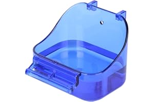 YJJKJ Pet Bird Bath Box, Bird Caged Parrot Bathing Tub, Bird Cage Accessory Bathing Tub Bath for Small Brids Parakeet Canary Budgerigar Lovebirds (Random Color)