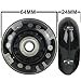 Led Inline Wheels 64mm 82a Skate Roller Blade Light Up 2-Pack with Abec 9 Bearings