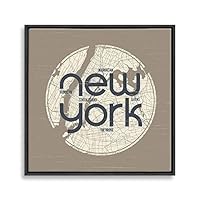 Framed Canvas Wall Art London and NYC Canvas Prints Home Artwork Decoration for Living Room,Bedroom - 16x16 inches