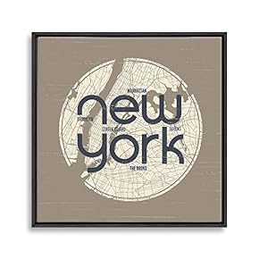 signwin Framed Canvas Wall Art London and NYC...