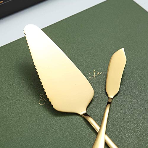 Gold Serving Spoons 10 Pieces, Kyraton Serving Utensils, Serving Set