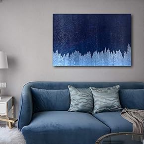 BRAND_NAMEPrint Abstract White Forest Home Art