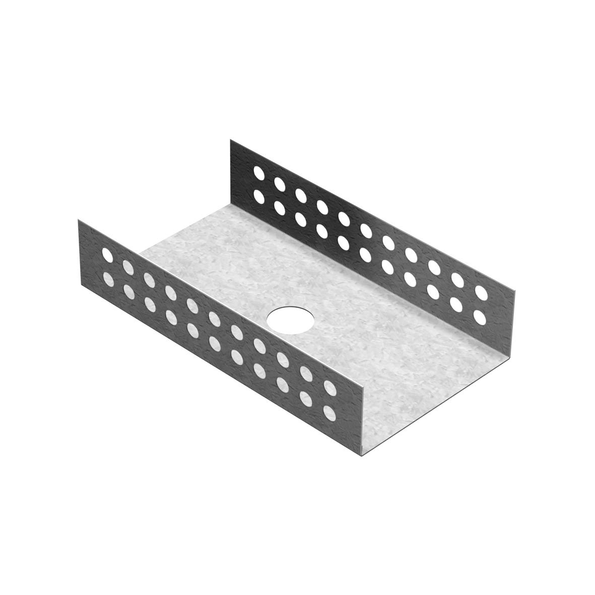 LUX ELEMENTS Mont-Uni Mounting Aid for 80 mm Building Plates, Galvanised Metal Shape, for Connecting Hard Foam Support Elements to Walls/Floors, Pack of 4
