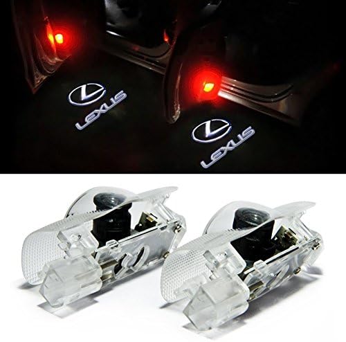 Grolish 2 Pcs Universal Car Projection LED Projector Door Shadow Light Welcome Light Logo for Lexus