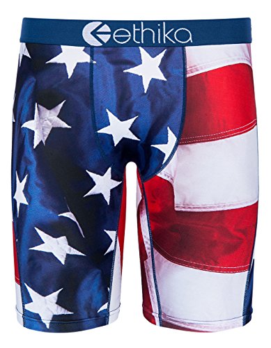ETHIKA Revolt Staple Boys Underwear, Red/White/Blue, Medium