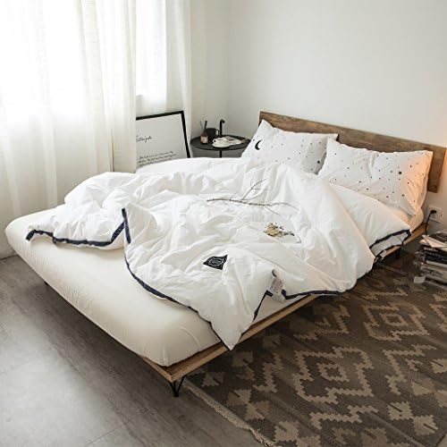 Duvet Quilt Fashion lace cotton winter home allergy 100% hollow fiber soft quilt Duvet ( Size : 200230cm )