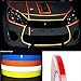 CARLAS DIY Decoration Red Reflective Rim Tape Stripe Wheel Decal Sticker for Car/Truck/Motorcycle 0.4''X30'