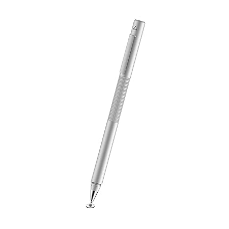 Adonit Switch 2-in-1 Stylus Pen for iPad/iPhone/Android/Kindle/Samsung Windows Tablets - Silver