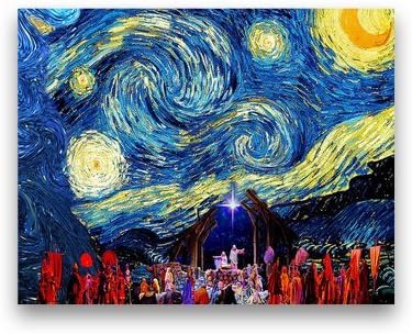 Starry Night in Bethlehem Sylvia Thornton Print Poster 2016