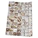 Art3d Shell Mosaic Tile White Square Mosaic Tile for Kitchen/Bathroom Backsplash, 12