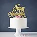 INNORU Happy Anniversary Cake Topper - Birthday / Wedding Anniversary Party Decoration Supplies Photo Props