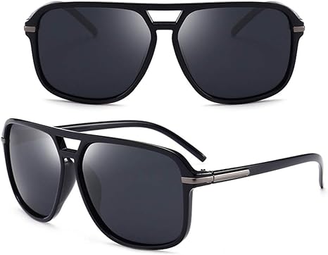 Amazon Co Jp Nqfl 偏光サングラス ヨーロッパとアメリカ レトロファッション メンズ ダブルビーム ストリート マルチカラー 2 Packs ホーム キッチン