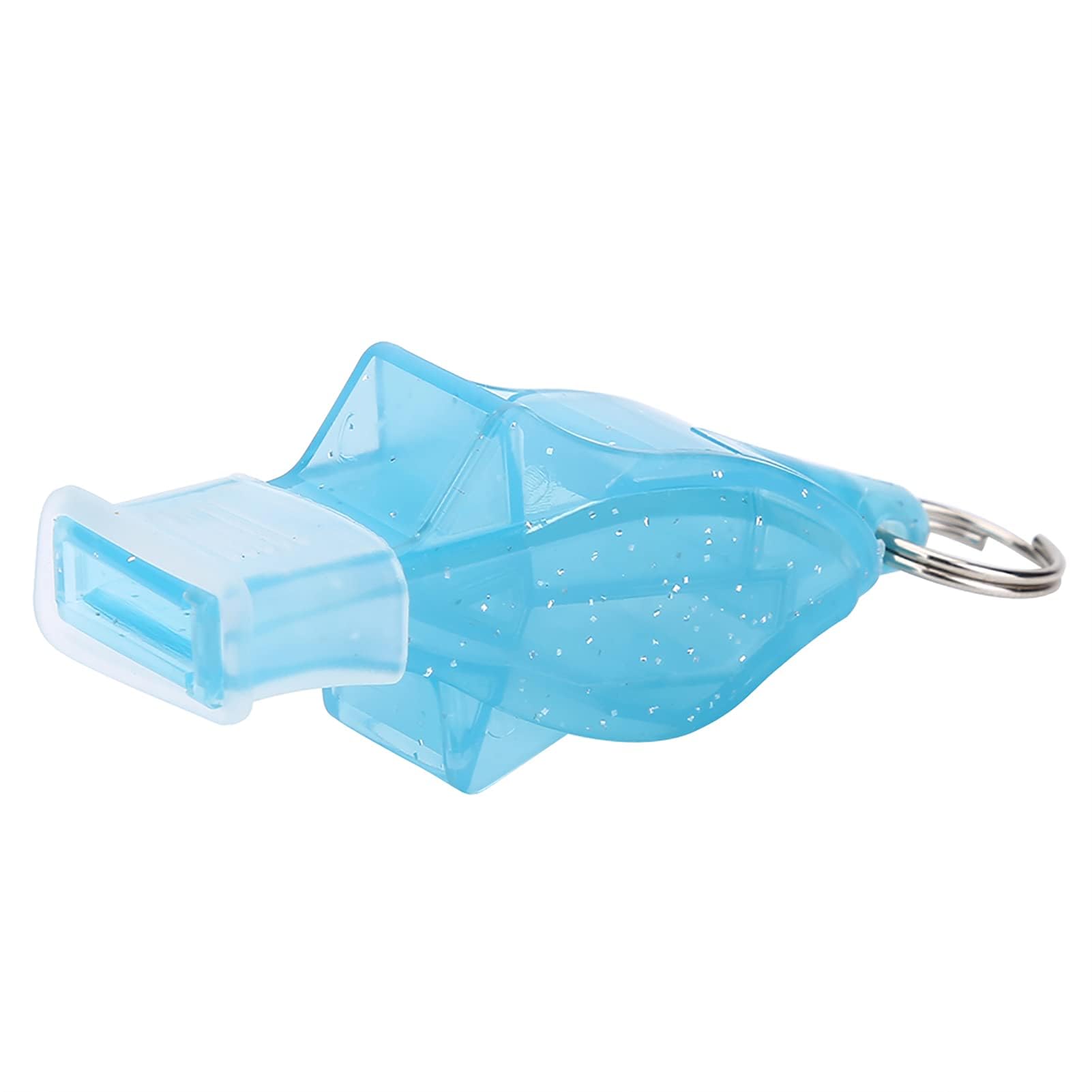 equlup Whistle, 4 Colors Dolphin Shaped Whistle Referee Sturdy Whistle Resounding Crisp Emergency Survival Lifesaving Whistle for Referees Sports Competitions(light blue)