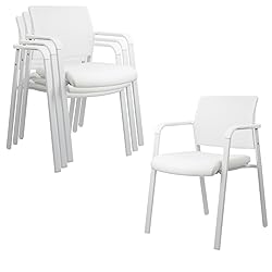 CLATINA Stacking Office Chairs | Mesh Back, Thicken