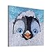 ZSNUOK 5D DIY Diamond Painting Kits for Adults or Kids, Full Crystal Resin Round and Special Shaped Drill Embroidery Arts Craft Mosaic Making Supplies for Home Wall Decor Cute Penguin 10x10 inches
