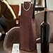 Viski Admiral Brown Leather Wine Tote, Carrier for Single Bottle