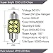 NAKOBO 3030 Chipsets 31MM Festoon Led Bulbs 6000K White 6-SMD Canbus Error Free for 3175 DE3175 DE3021 3022 3021 Dome License Plate Door Lights White（pack of 4）