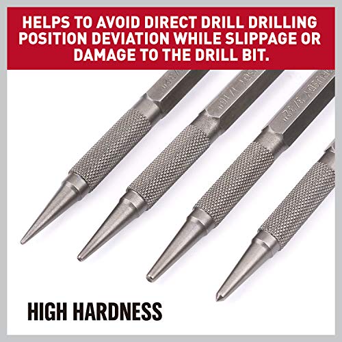 HORUSDY 4Piece Nail Setter Punch and Center Punch Set Pricepulse