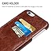 iPhone 6s Plus / 6 Plus Case, Benuo [Card Slot Series] [Vintage Fashion Style] Genuine Leather Case [Ultra Slim] [3 Card Slots] for iPhone 6 Plus/iPhone 6s Plus 5.5 inch (Stylish Brown)