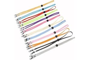 5Pcs Hat Strap Clips with Adjustable Elastic Windproof Chin Cord for Outdoor Activities, Multiple Colours
