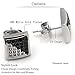 Large Square Half White/black Cubic Zircon Ear Stud Earrings for Women/Men 9mm