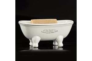 1 Piece Ceramic Mini Clawfoot Bathtub Soap Dish Vintage Decortative Soap Dish