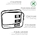 Trip Basics TSA Approved Toiletry Bag - 100% Compliant Travel Bag for Travel Size Toiletries Containers Liquids + Bottles | 3-1-1 Airport Airline Approved Clear Makeup Bag for Carry on Luggage