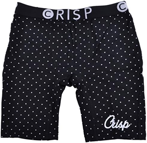Mens Crisp Boxers Dots Collection Underwear Briefs Black/White