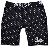 Mens Crisp Boxers Dots Collection Underwear Briefs Black/White