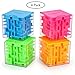 Marstoy Money Maze Puzzle Box, Money Holder Puzzle Gift Money Puzzle Boxes for Kids and Adults Birthday Christmas (4 Pack)