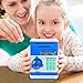 Eflar Code Electronic Money Bank,Mini ATM Coin Saving Banks,Coin Saving Boxes,Toys Gifts Birthday Gifts ATM Bank for Kids - Pink