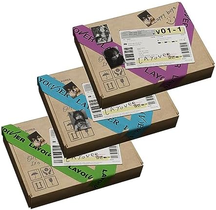 Amazon.com: BTS V [LAYOVER] Album ( VER.1 : GREEN / VER.2 : BLUE