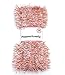 PEPPERLONELY 36 FT Christmas Tinsel Garland Classic Christmas Decorations, Rose Gold/White Pink