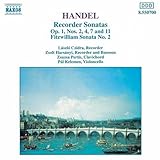 Georg Friedrich Händel Album: «Handel: Recorder Sonatas, Op. 1 Nos. 2, 4, 7 and 11; Fitzwilliam Sonata No. 2» (Front side)