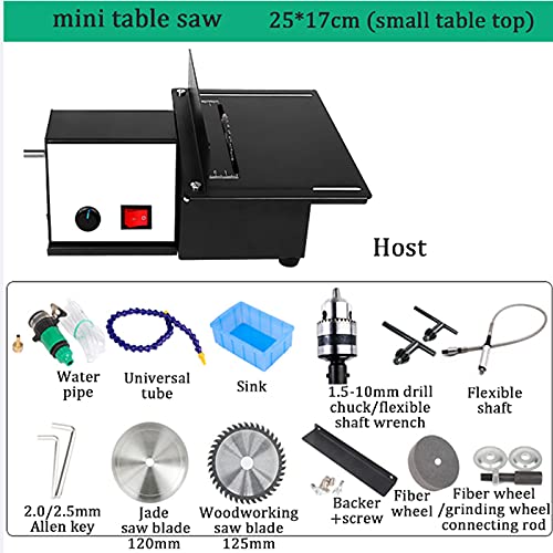 ZHJIUXING HO Mini TischkreissäGe Feinschnitt Modellbau,Kleine TischsäGe,1800W Gravierbare TischmüHle,Zum Schneiden Von… – Bild 3