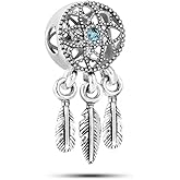SBI Jewelry Dreamcatcher Charm fits Pandora Bracelets and Necklace Pendant Lucky Charm Gift for Women Dangle Bead Pendant Jewelry