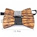 Men's Wooden Bow Tie Wood Wedding Bowtie Best Gift Choice (4)