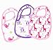 3 Baby Bibs & Burp Cloths For Boys & Girls. Cute Multi Layers Muslin Cotton Bib With Snaps For Feeding, Burping, & Drooling.